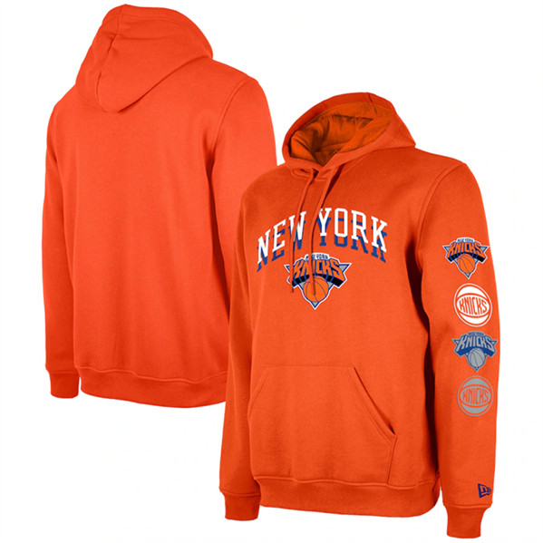Men's New York Knicks Orange 2023/24 City Edition Pullover Hoodie